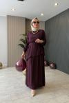 Firaz İkili Elbise Bordo