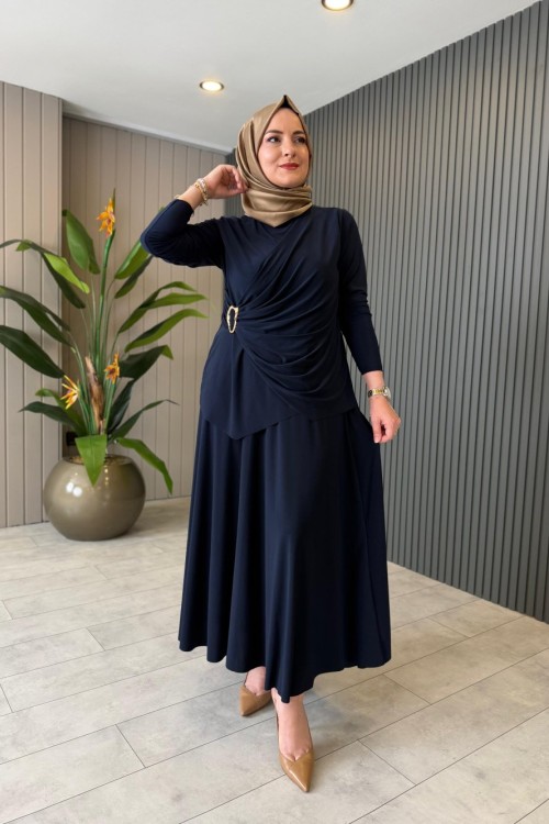 Sara Etekli Takım Lacivert