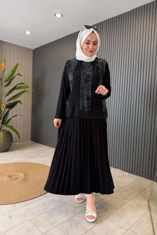 Kupra Taşlı Takım Antrasit