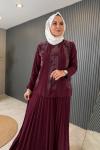 Kupra Taşlı Takım Mürdüm