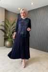 Lara Takım Gri Lacivert