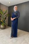 Ayşegül Elbise Lacivert