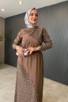 Ayşegül Elbise Bej