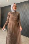Ayşegül Elbise Bej