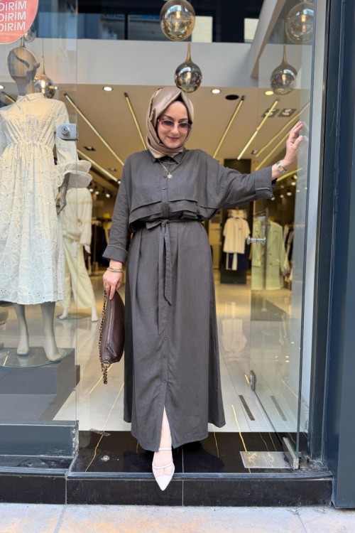 Zeynep Elbise Gri