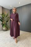 Nilgün Etekli Takım Bordo