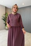 Nilgün Etekli Takım Bordo