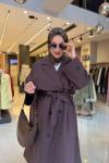 Oversize STD Trençkot Kahve