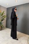 Bambu Pantalon Takım Siyah