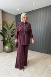 Pantalon Takım Bordo