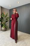 Mavera Elbise Bordo