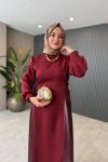 Mavera Elbise Bordo