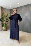 Yelda Elbise Lacivert
