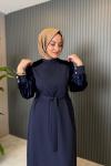 Yelda Elbise Lacivert