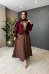 Faun Tasarım Etekli Takım  Bordo