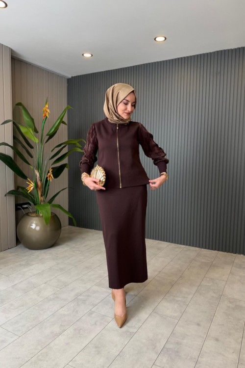 Lolita Etekli Takım Kahve