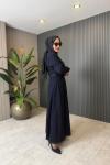 Denim Elbise Lacivert