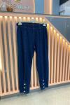 Ön Düğmeli Denim Pantolon Lacivert Lacivert