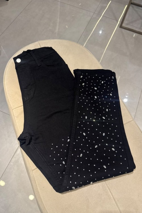 Yağmur Kot Pantalon Siyah