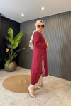 Tarz Pantolon Takım  Bordo