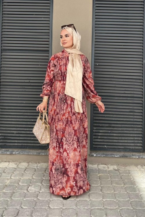 Mina Elbise  Bordo